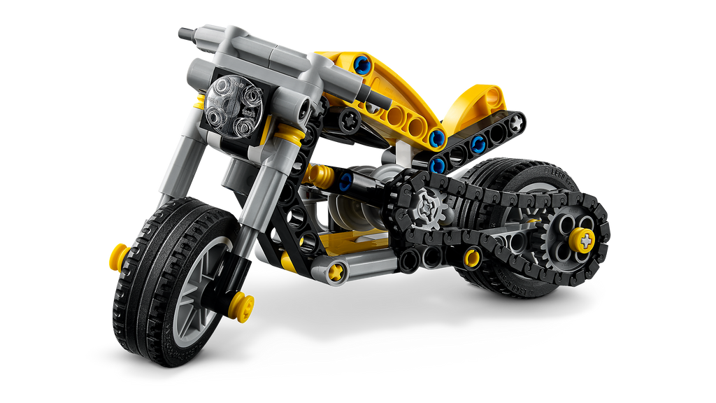 LEGO Technic 42225 Geltonas motociklas
