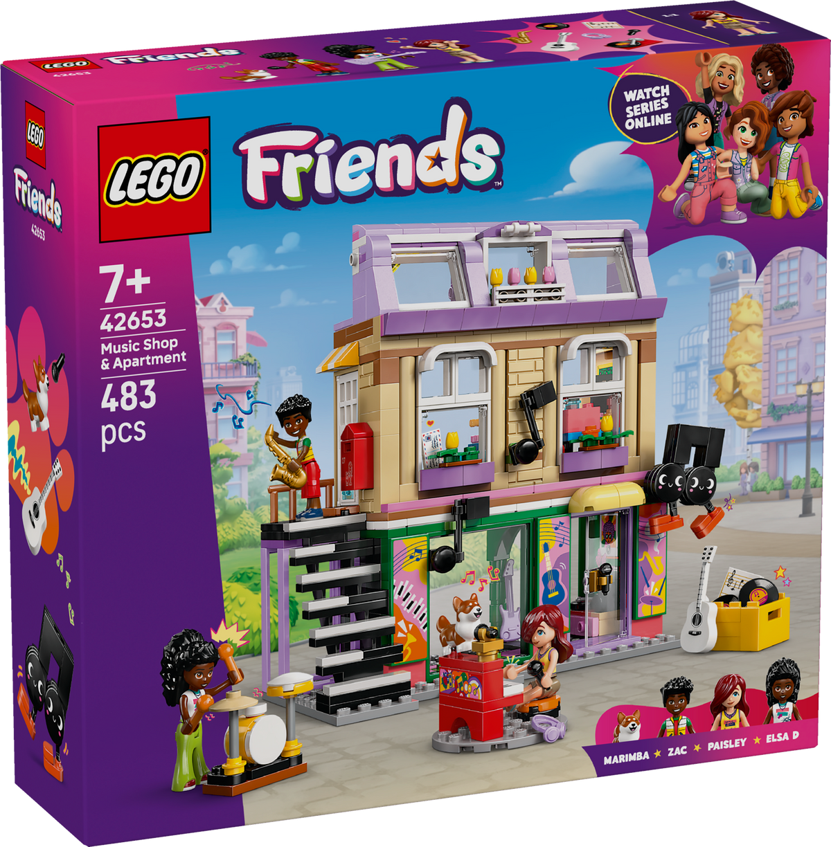 LEGO Friends 42653 Muzikos parduotuvė ir butas