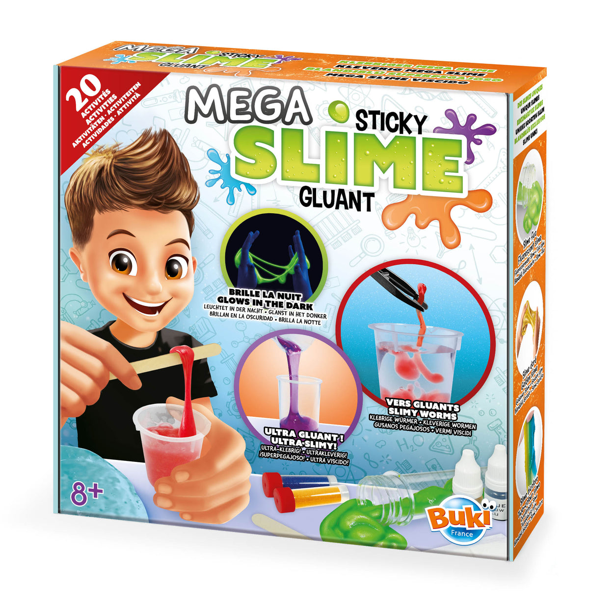Buki didelis gleivių (slime) rinkinys – 20 veiklų