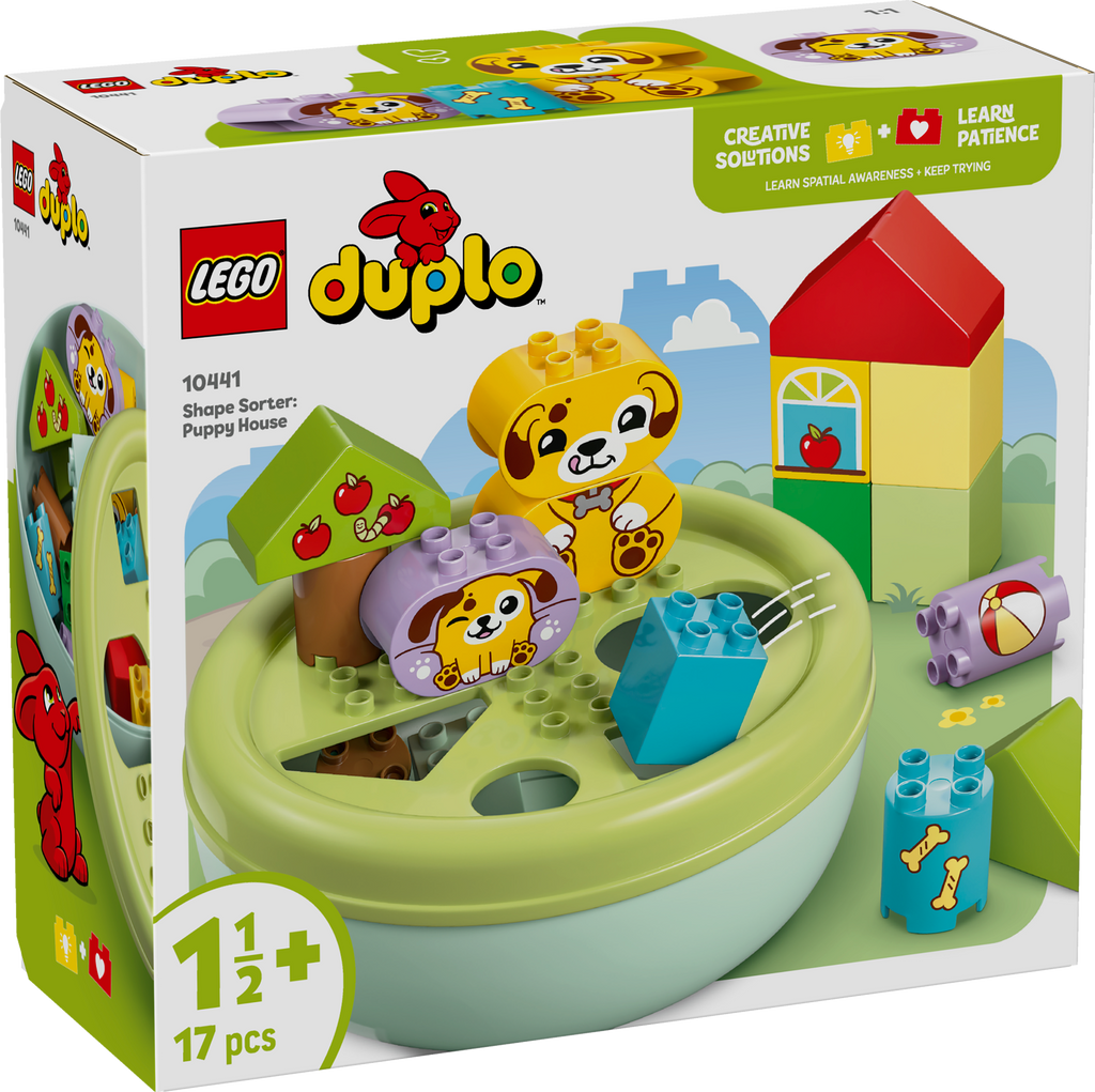 LEGO DUPLO 10441 Formų rūšiuoklis: šuniukų namelis