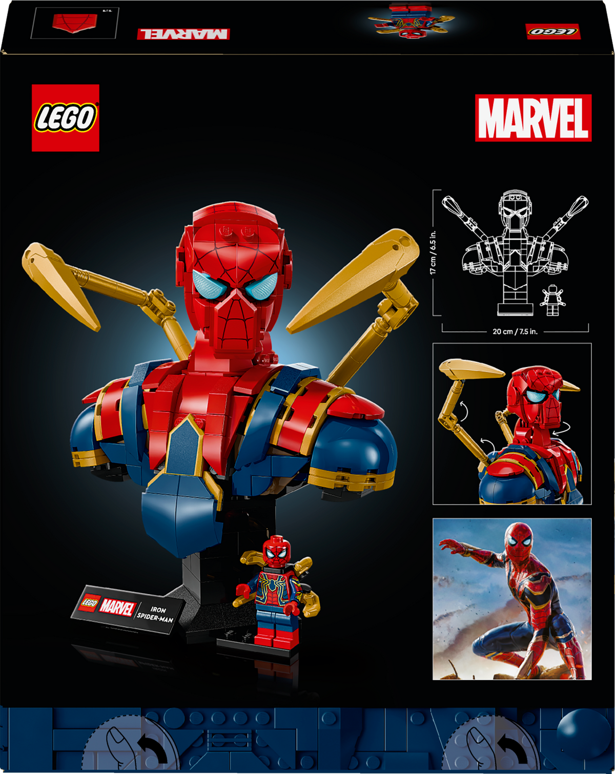 LEGO Marvel 76326 Geležinio Žmogaus-voro biustas
