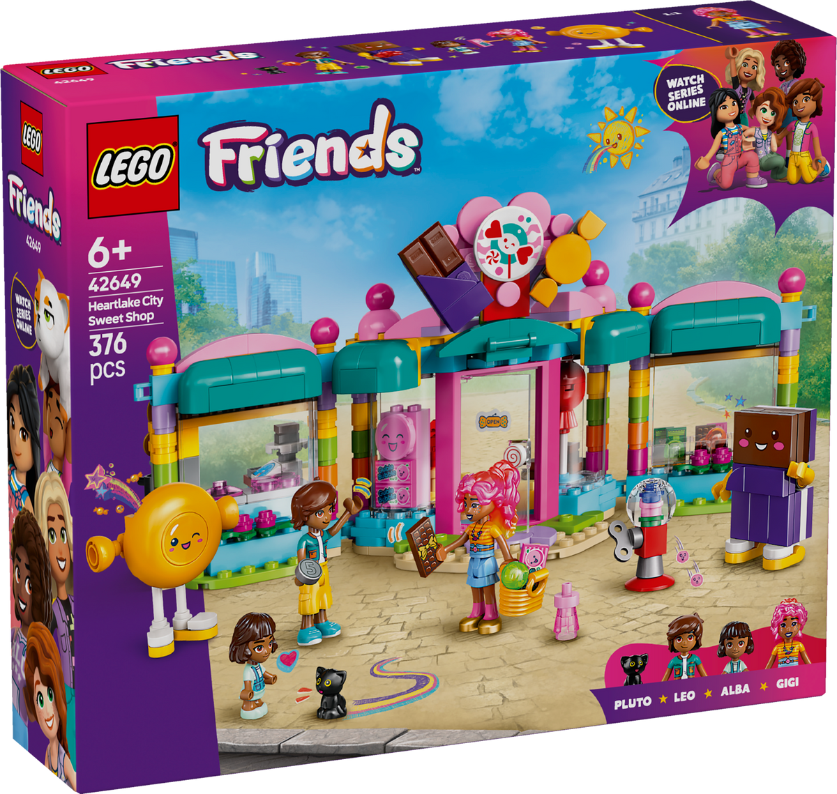 LEGO Friends 42649 Hartleiko miesto saldainių parduotuvė