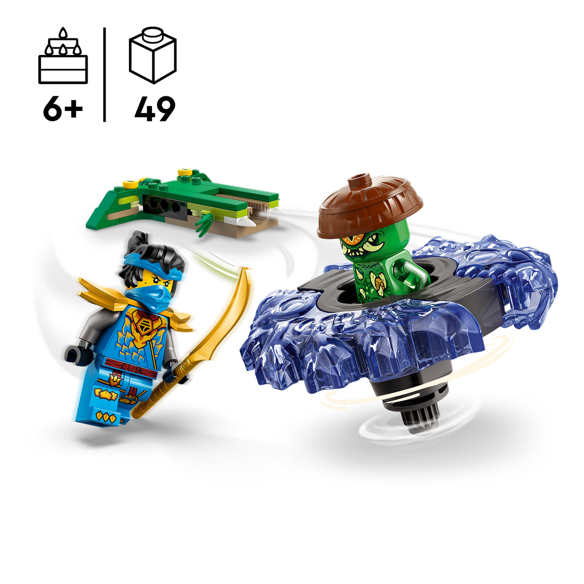 LEGO NINJAGO 71849 Nya prieš Mutacijų pabaisos suktuką