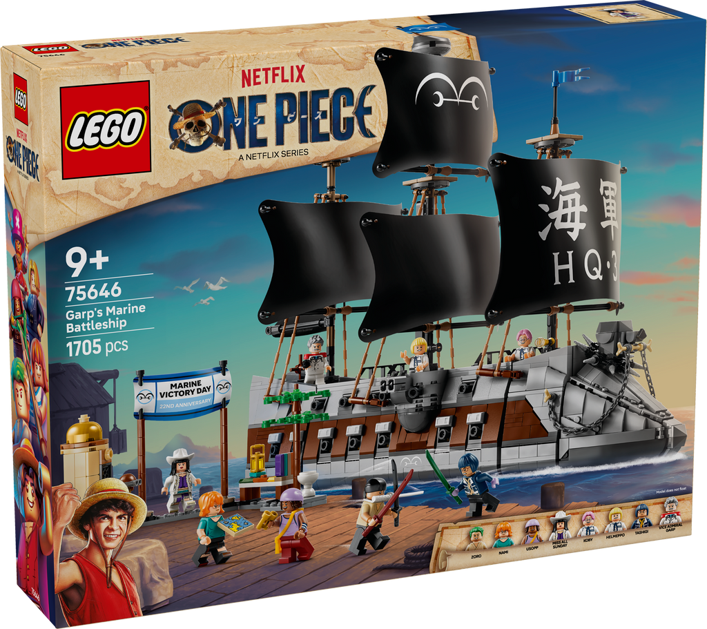 LEGO ONE PIECE 75646 Garpo jūrų pėstininkų karo laivas