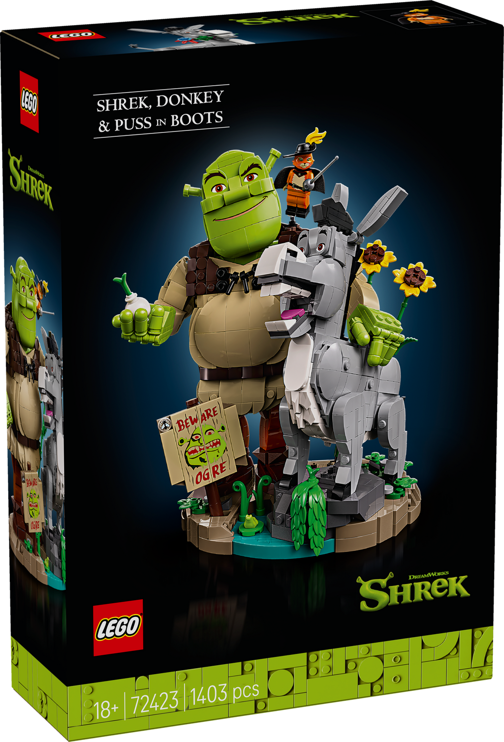 LEGO 72423 Šrekas, Asilas ir Batuotas katinas