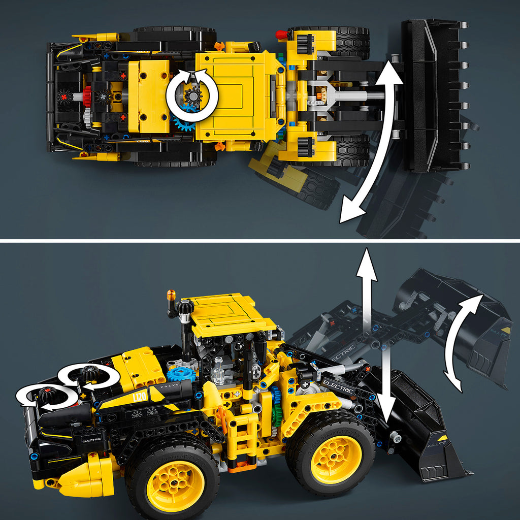 LEGO Technic 42209 Volvo L120 elektrinis ratinis krautuvas