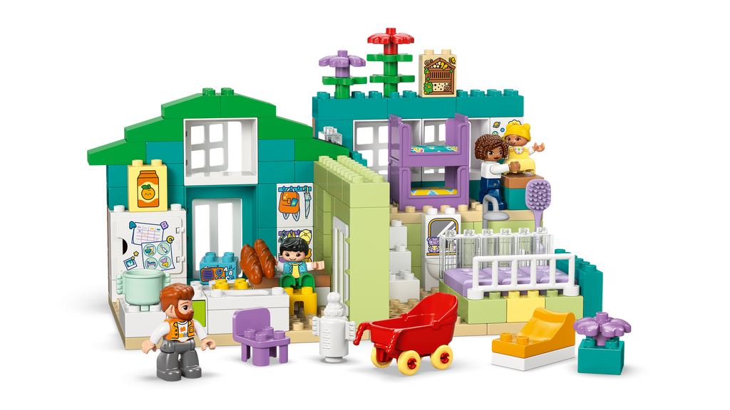 LEGO DUPLO 10470 Modernus šeimos namas su figūrėlėmis 3 viename