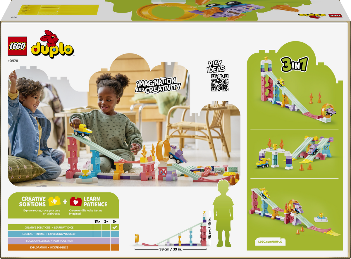 LEGO DUPLO 10478 Kūrybinės rampos su mašinėlėmis 3 viename
