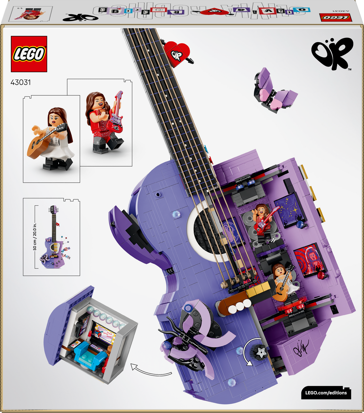 LEGO Editions 43031 Olivia Rodrigo dvipusė gitara