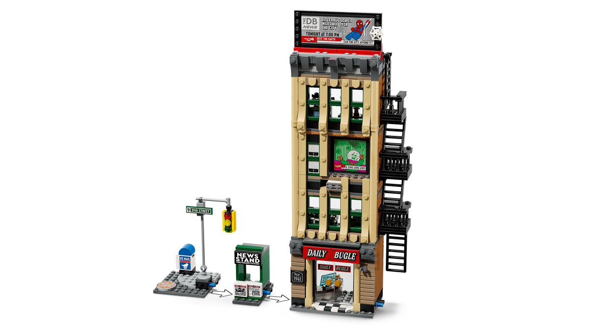 LEGO Marvel 76342 Žmogus-voras prieš Misterį: Daily Bugle
