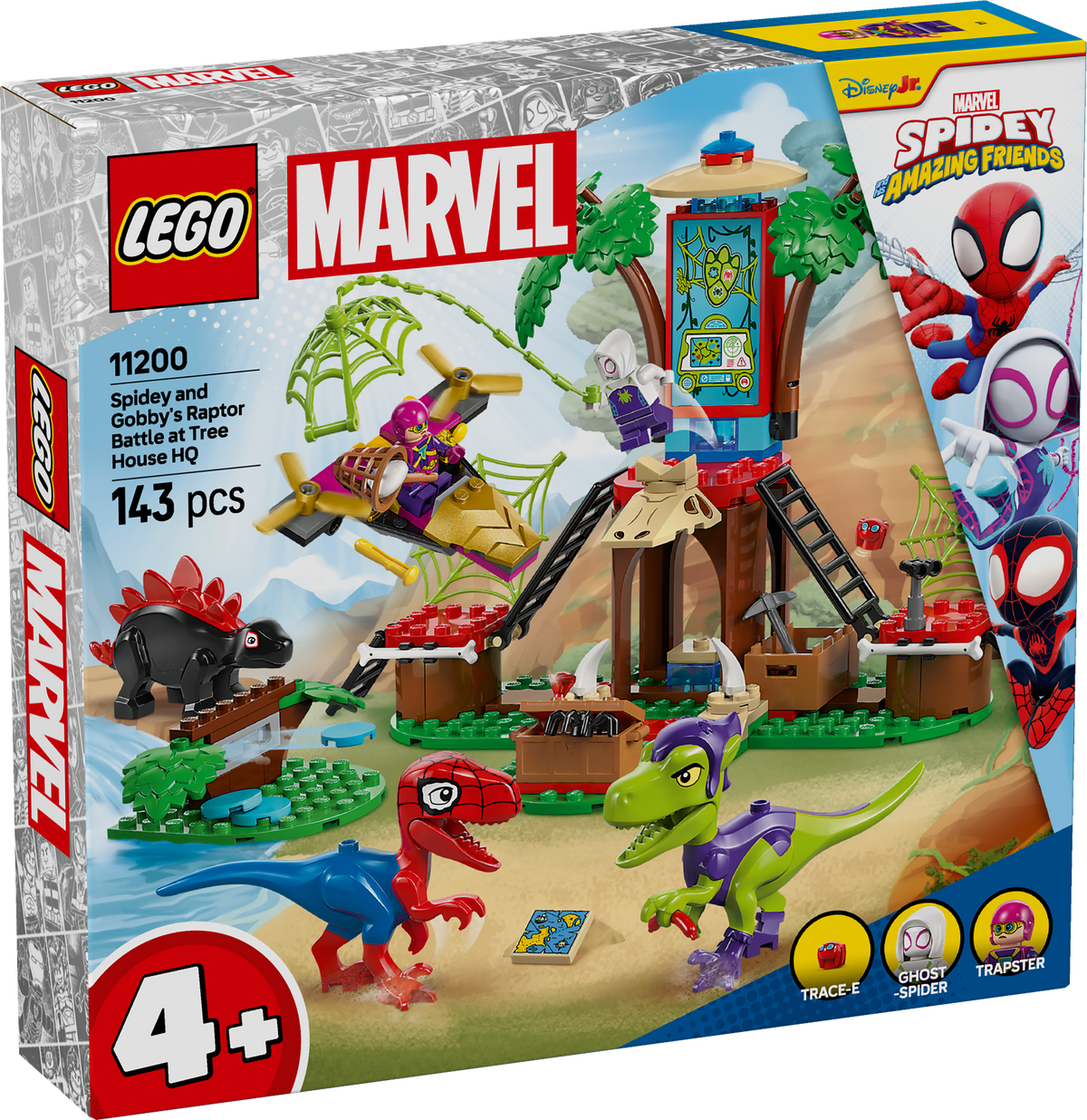 LEGO Marvel 11200 Spidey ir Gobby raptorų mūšis prie medžio namelio