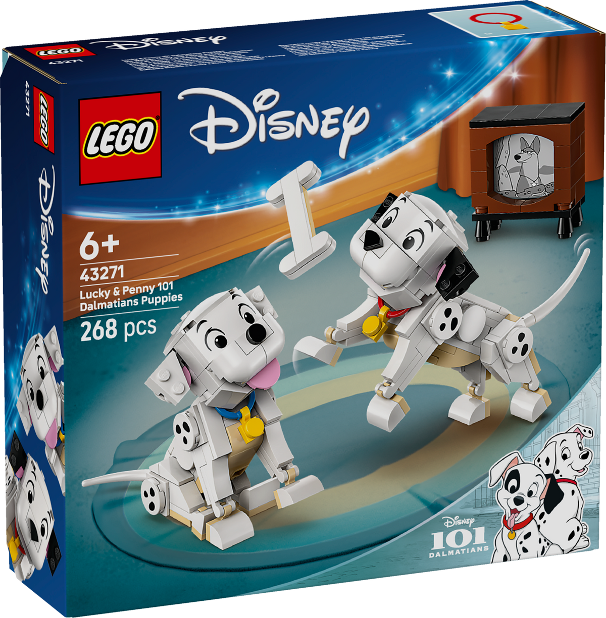 LEGO Disney 43271 Lakis ir Penė – 101 dalmatino šuniukai