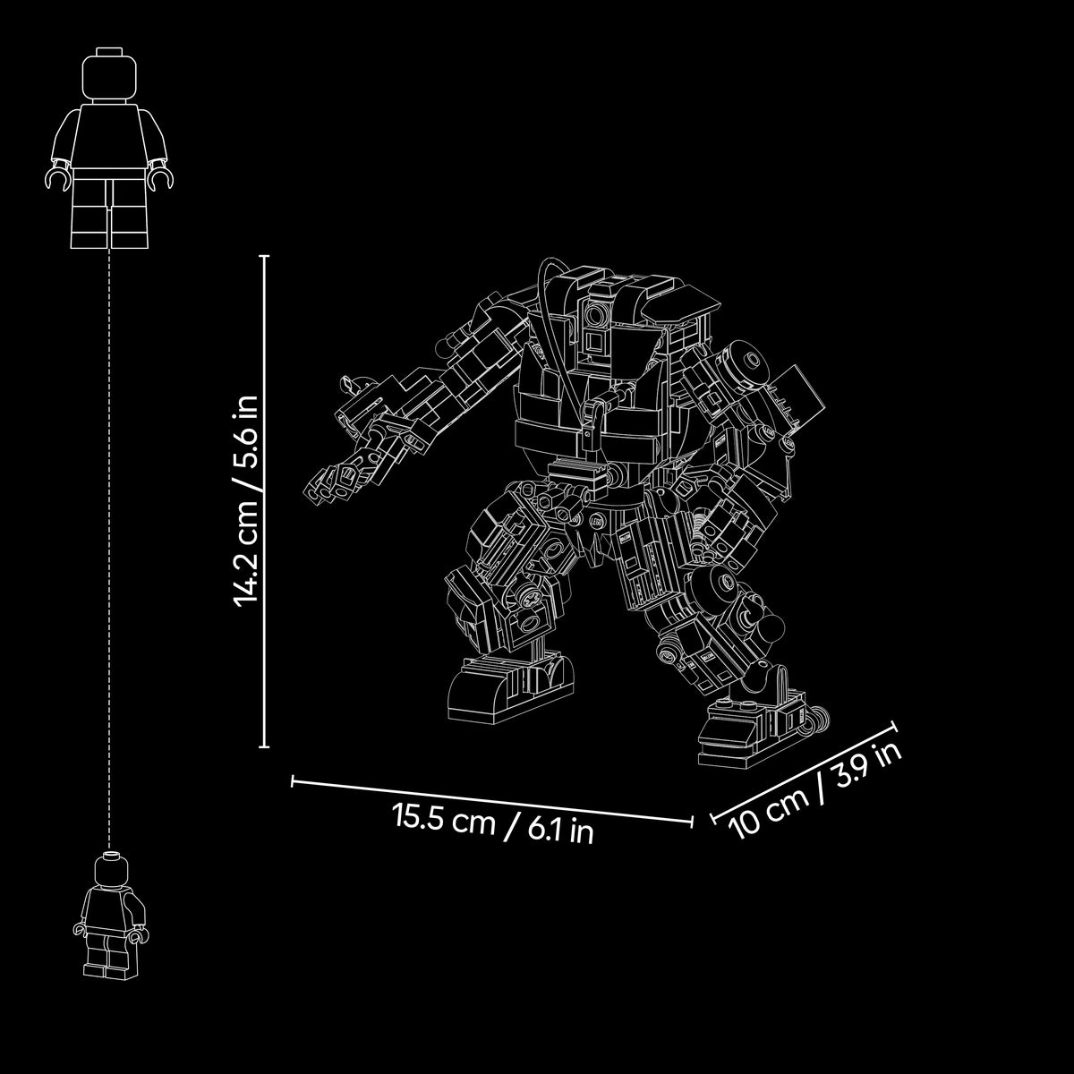 LEGO Star Wars 75451 Kova su sargybos droidu prie Hatų rūmų