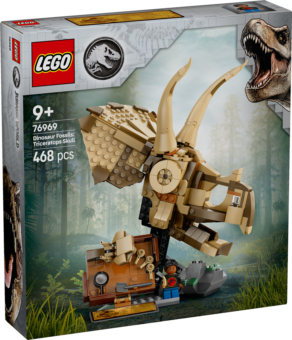 LEGO Jurassic World 76969 Dinozaurų fosilijos: triceratopso kaukolė