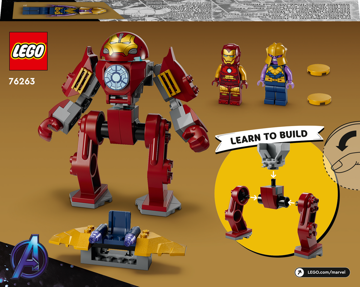 LEGO Marvel 76263 Geležinio žmogaus Halkbasteris prieš Thanosą