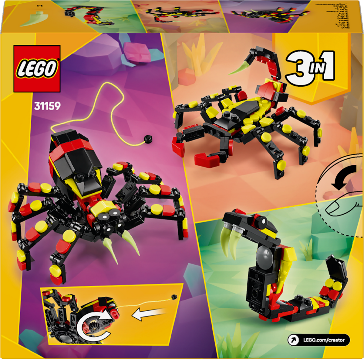 LEGO Creator 31159 Laukiniai gyvūnai: nuostabusis voras