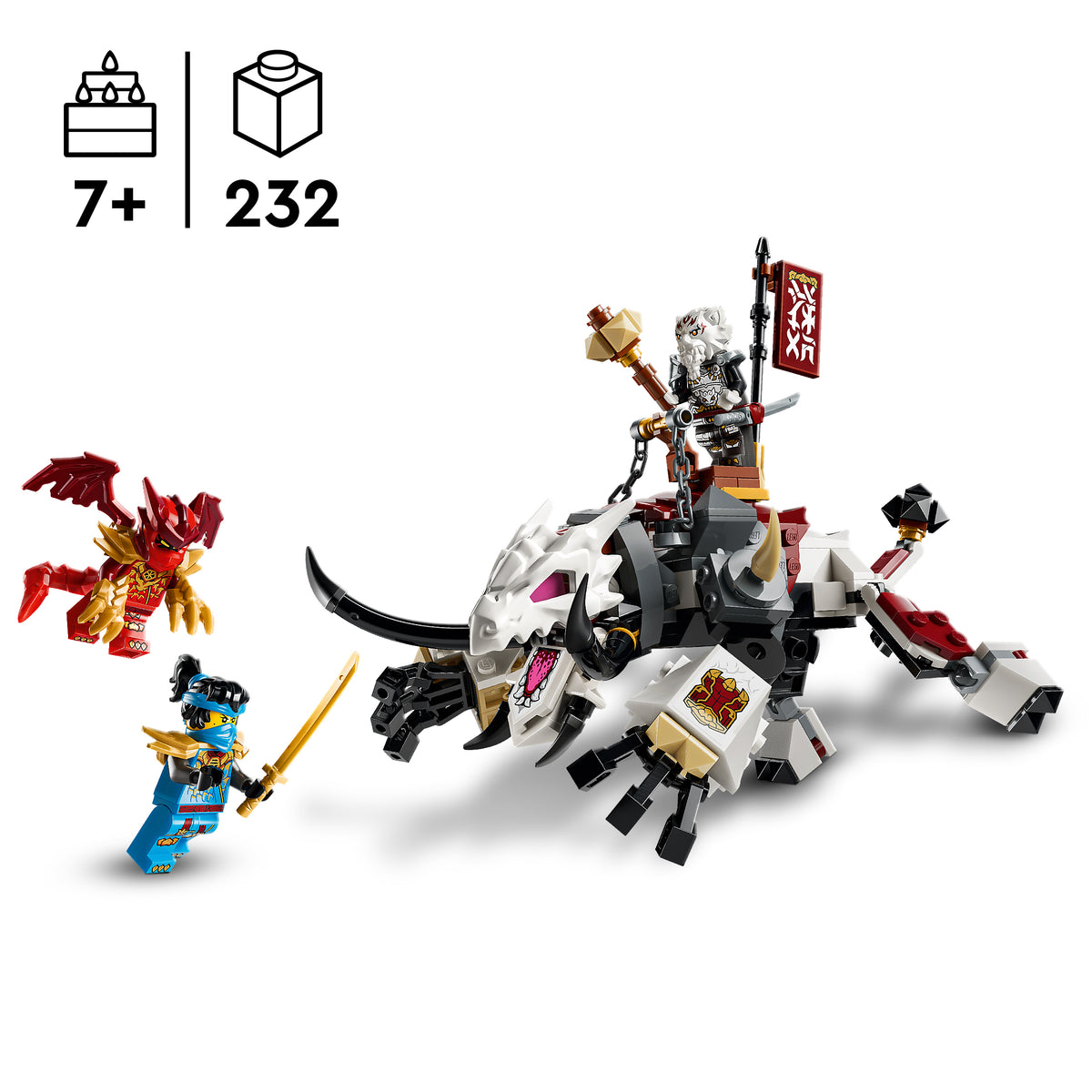 LEGO NINJAGO 71863 Zilvaras ir drakonų žvėris Grimtakas
