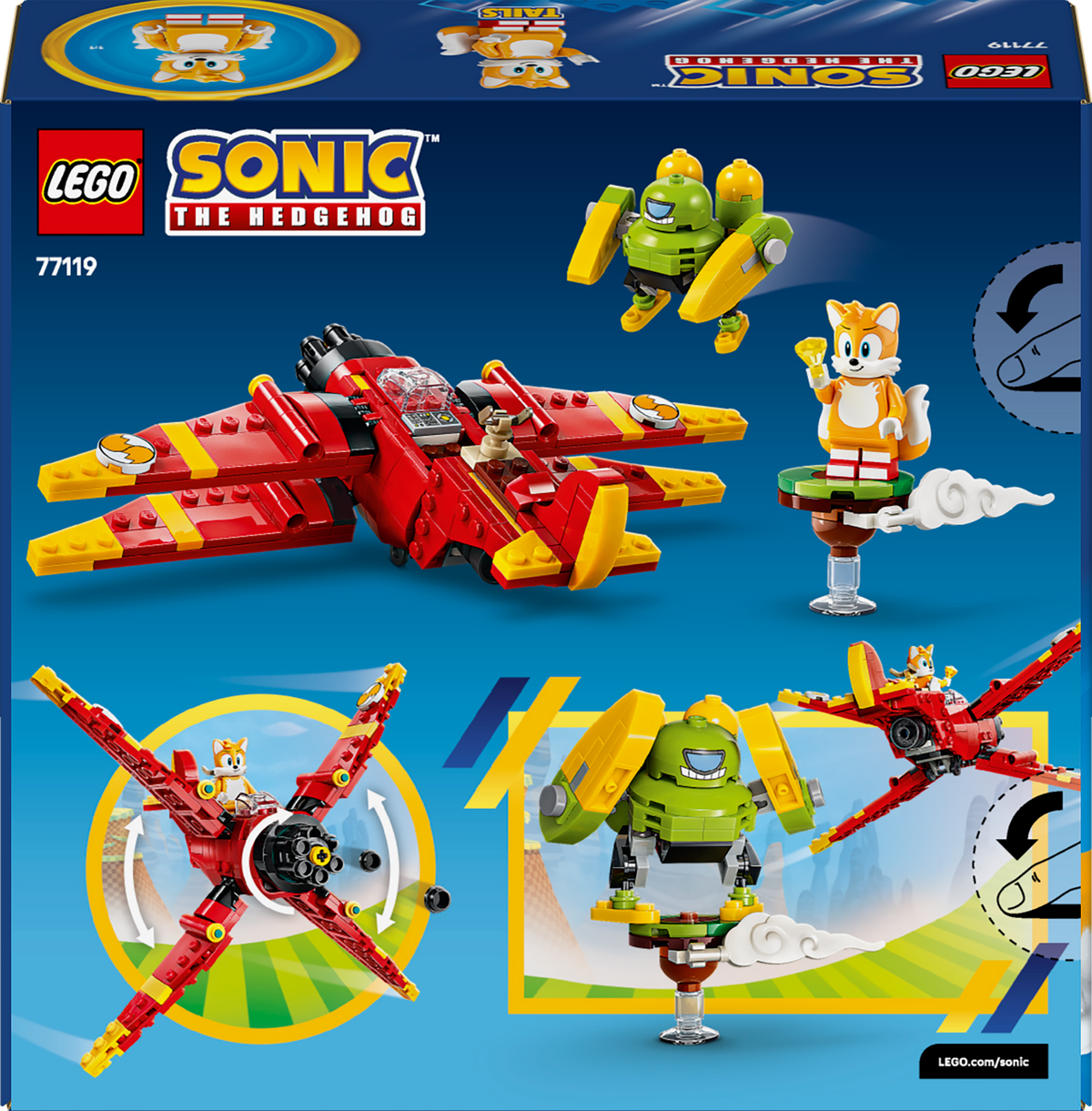LEGO Sonic the Hedgehog 77119 Tailso Tornado-1