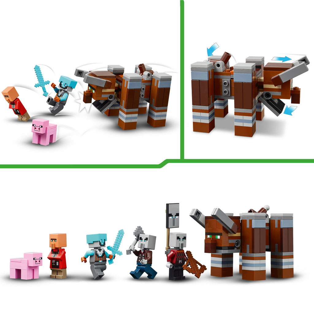 LEGO Minecraft 21278 Plėšikų forpostas ir niokotojas