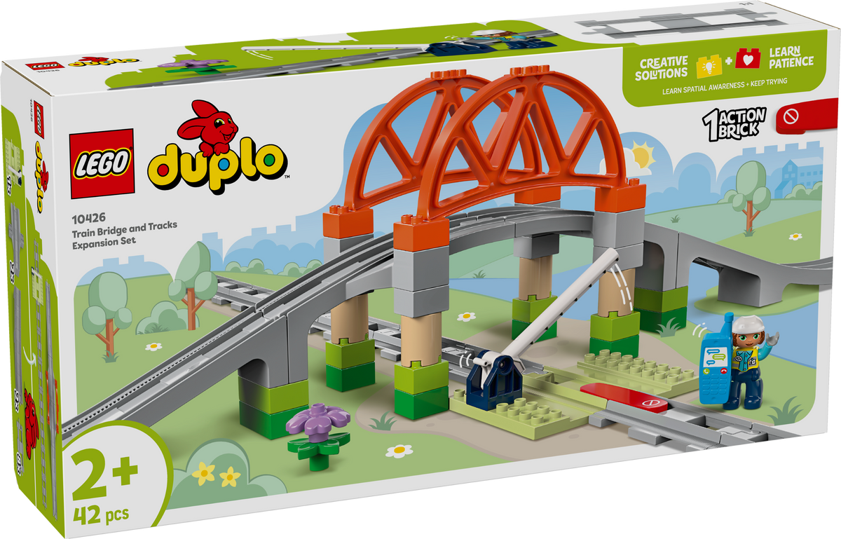 LEGO DUPLO 10426 Traukinio tiltas ir bėgių papildymo rinkinys