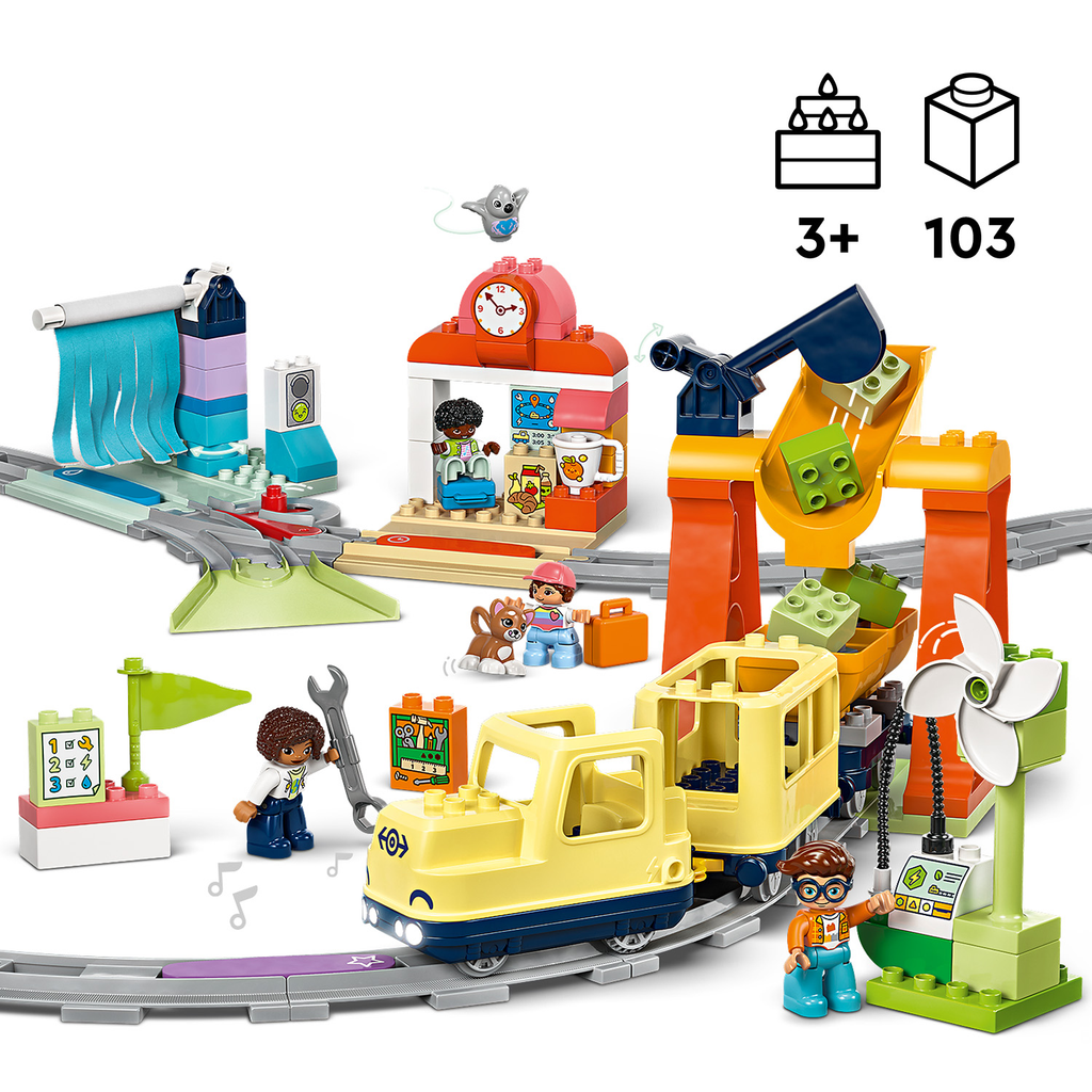 LEGO DUPLO 10428 Didysis interaktyvus miesto traukinys