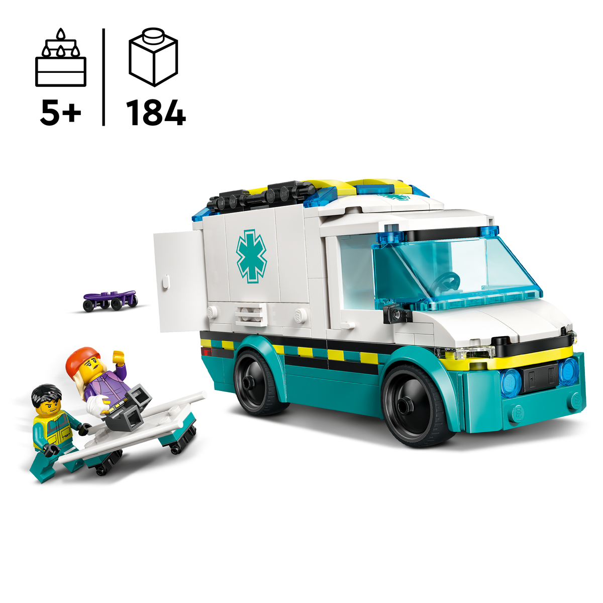 LEGO City 60451 Greitosios pagalbos automobilis