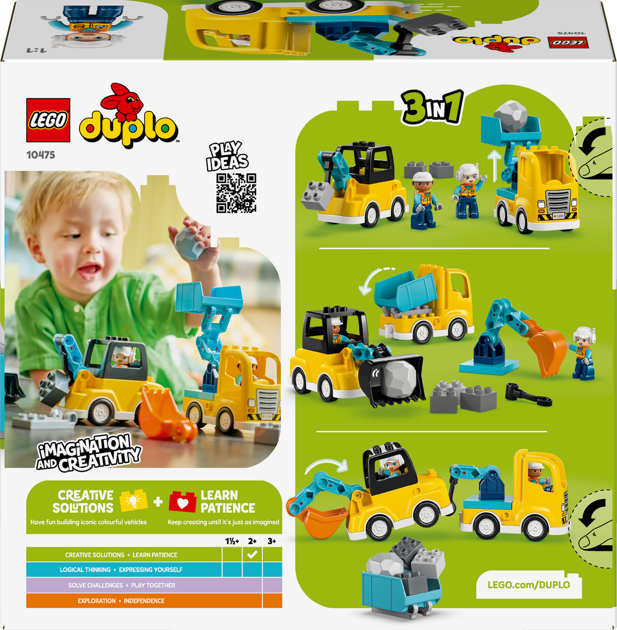 LEGO DUPLO 10475 Statybų mašinos 3 viename