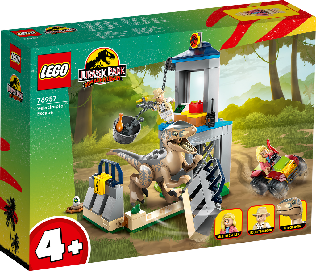 LEGO Jurassic World 76957 Velociraptoriaus pabėgimas