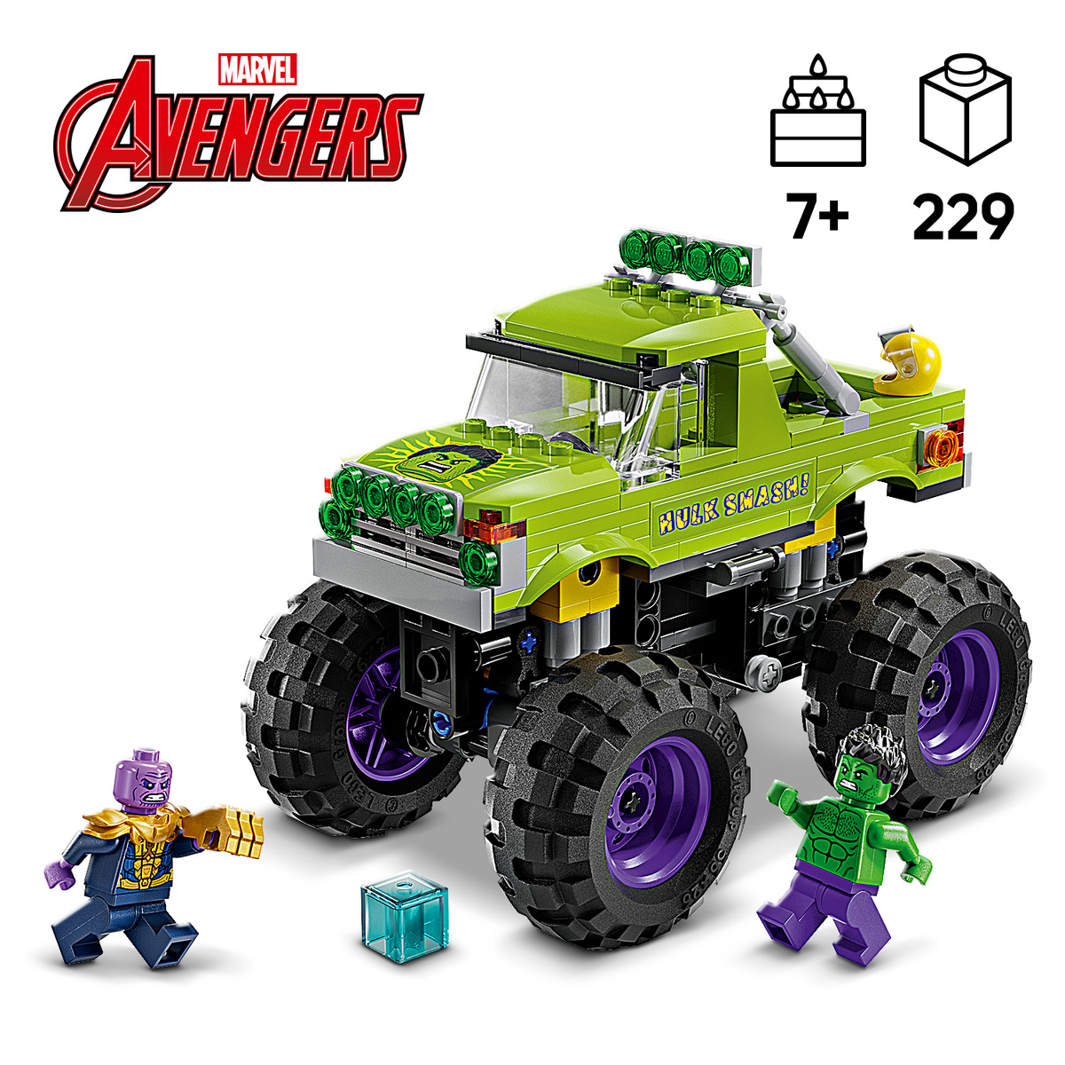 LEGO Marvel 76312 Halko sunkvežimis prieš Thanosą