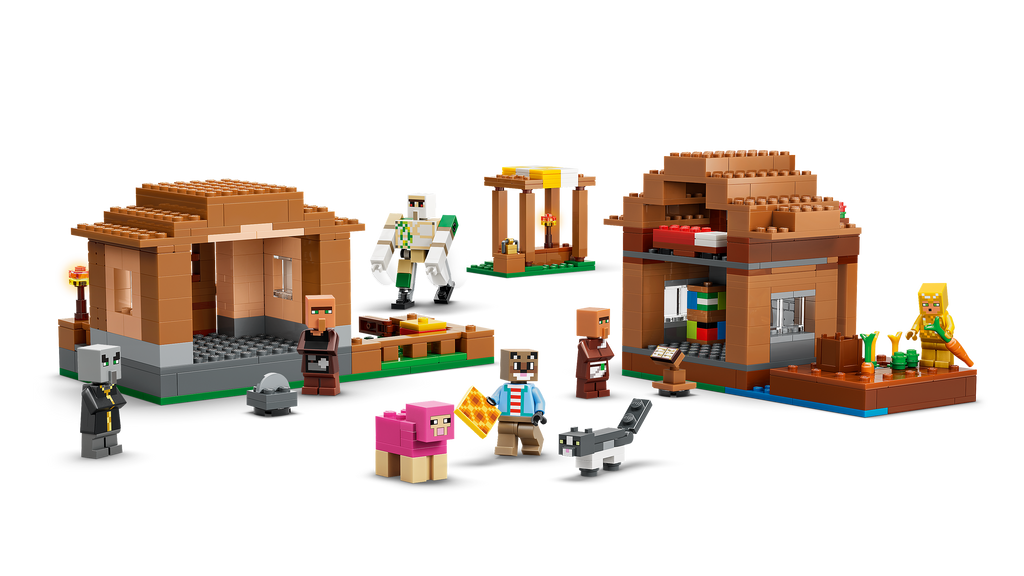 LEGO Minecraft 21596 Kerėtojo ataka kaime