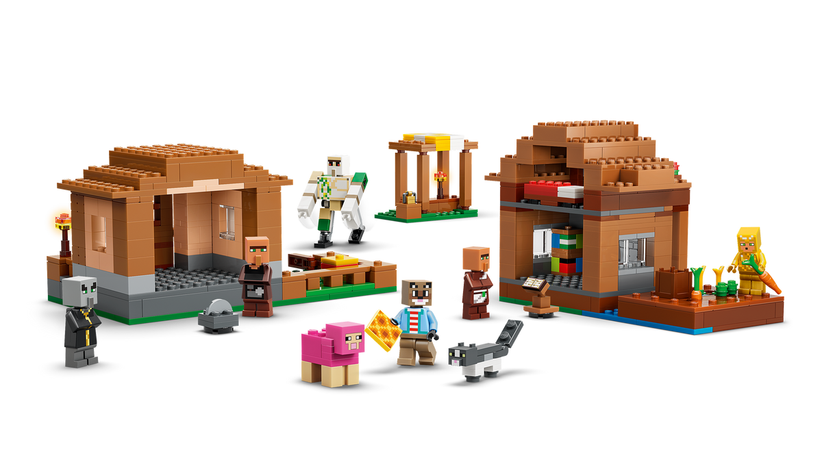 LEGO Minecraft 21596 Kerėtojo ataka kaime