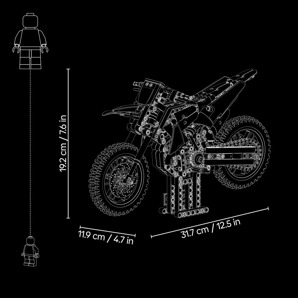 LEGO Technic 42238 Ducati Desmo450 MX Factory motociklas