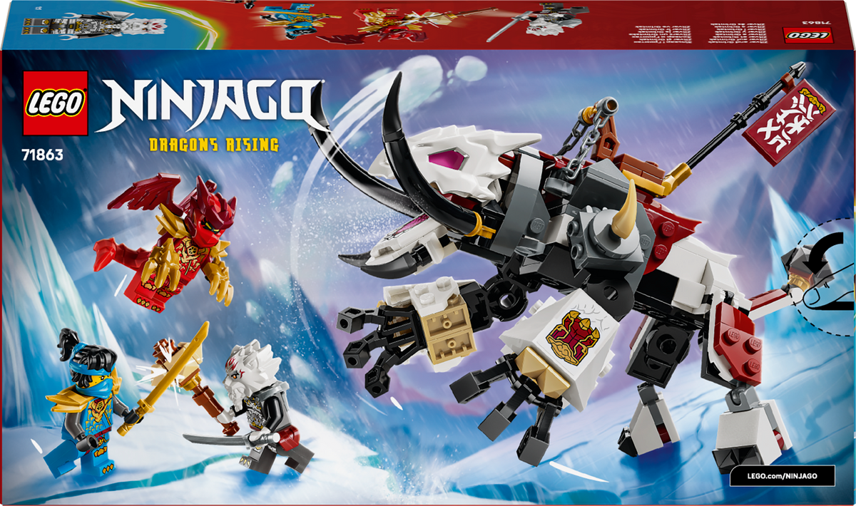 LEGO NINJAGO 71863 Zilvaras ir drakonų žvėris Grimtakas
