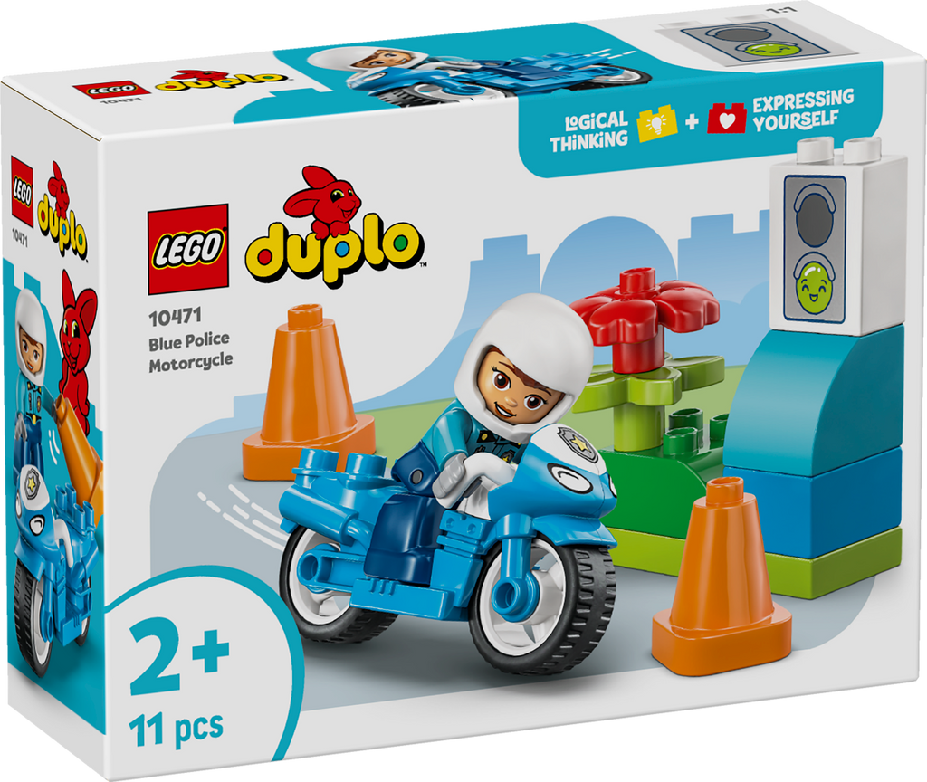 LEGO DUPLO 10471 Mėlynas policijos motociklas