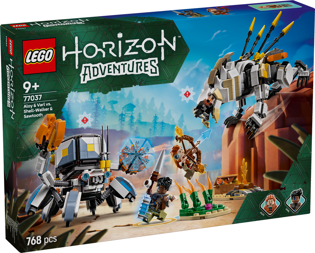 LEGO Horizon 77037 Aloy ir Varl prieš Shell-Walker ir Sawtooth