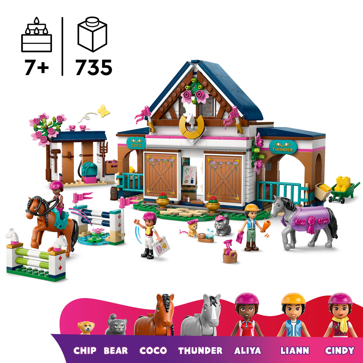 LEGO Friends 42688 Žirgų arklidė ir jojimo akademija