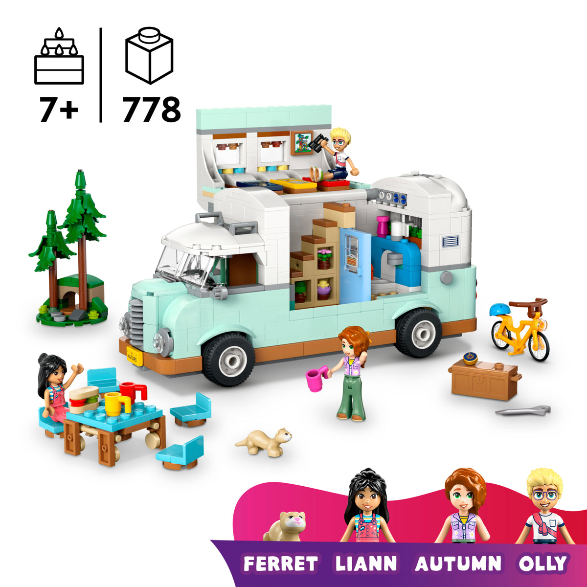 LEGO Friends 42663 Draugų nuotykis kemperiu