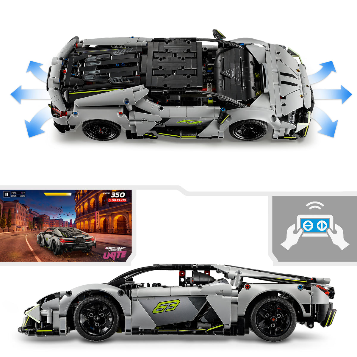 LEGO Technic 42214 Lamborghini Revuelto superautomobilis