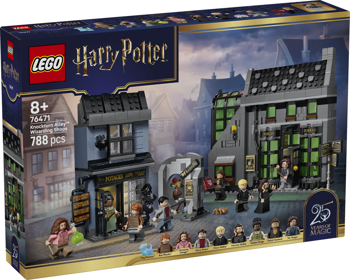 LEGO Harry Potter 76471 Nykstamojo skersgatvio burtininkų parduotuvės