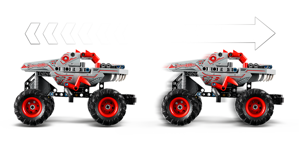 LEGO Technic 42200 Monster Jam ThunderROARus su inerciniu varikliu