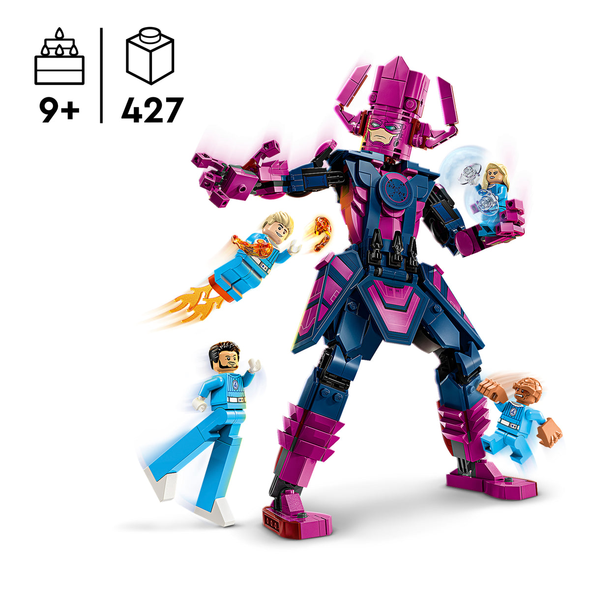 LEGO Marvel 76316 Fantastiškasis ketvertas prieš Galaktą – surenkama figūra