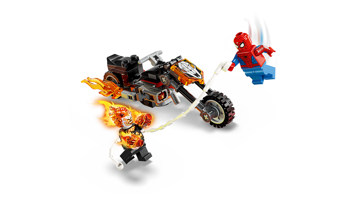 LEGO Marvel 76335 Žmogus-voras prieš Ghost Rider motociklą