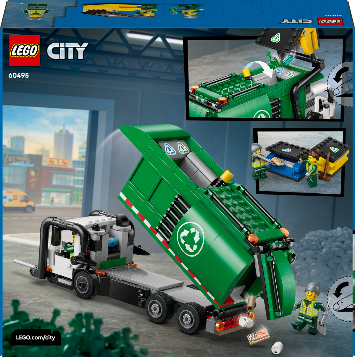 LEGO City 60495 Atliekų perdirbimo sunkvežimis