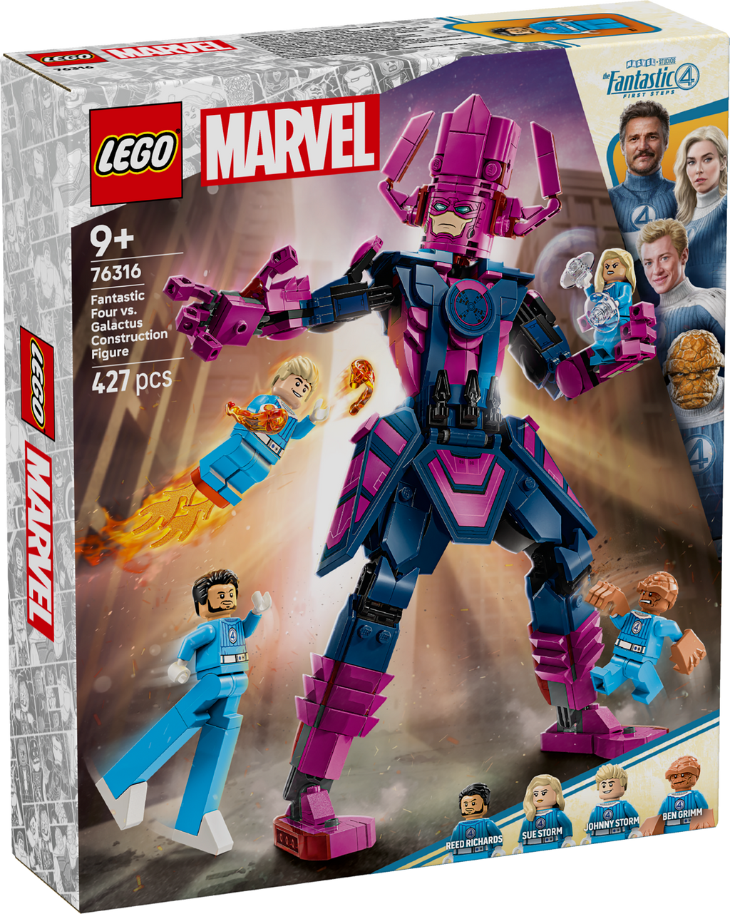 LEGO Marvel 76316 Fantastiškasis ketvertas prieš Galaktą – surenkama figūra
