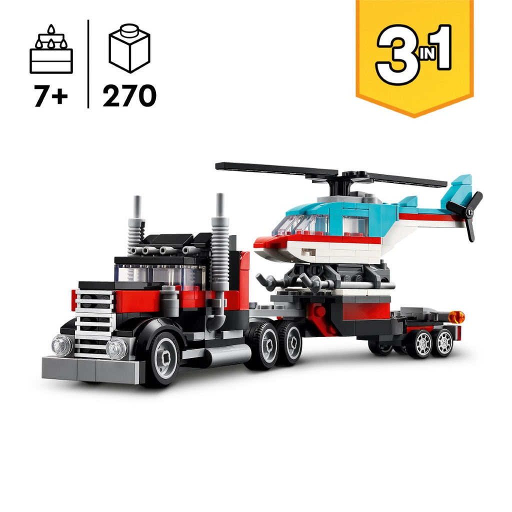 LEGO Creator 31146 Sunkvežimis-platforma su sraigtasparniu