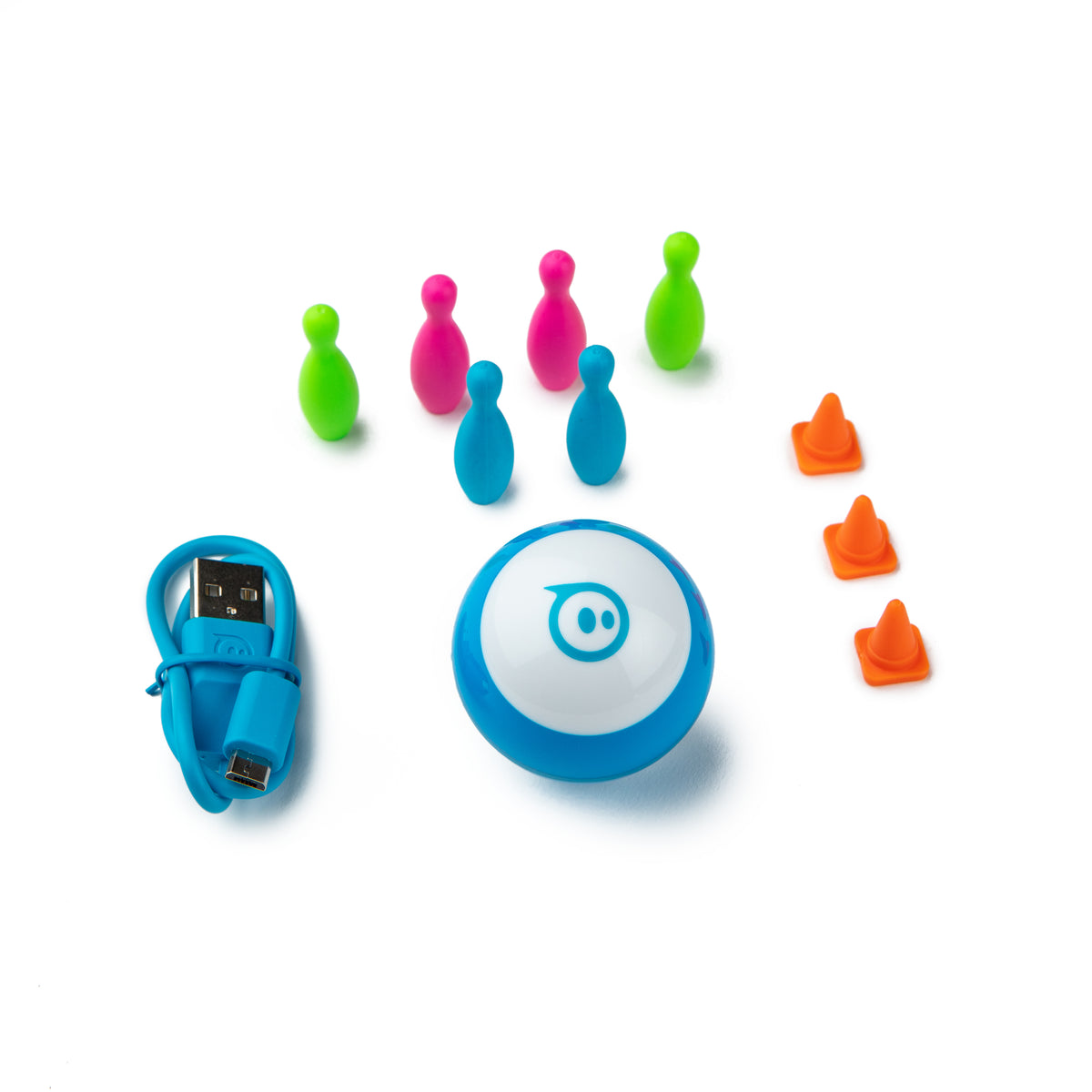 Sphero Mini programuojamas robotas, mėlynas