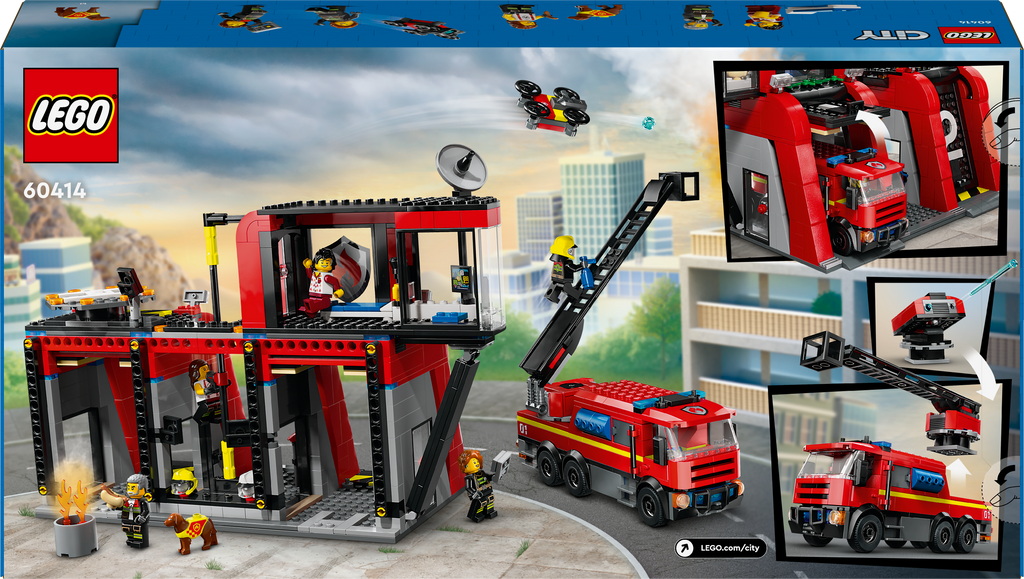 LEGO City 60414 Gaisrinė su gaisrine mašina