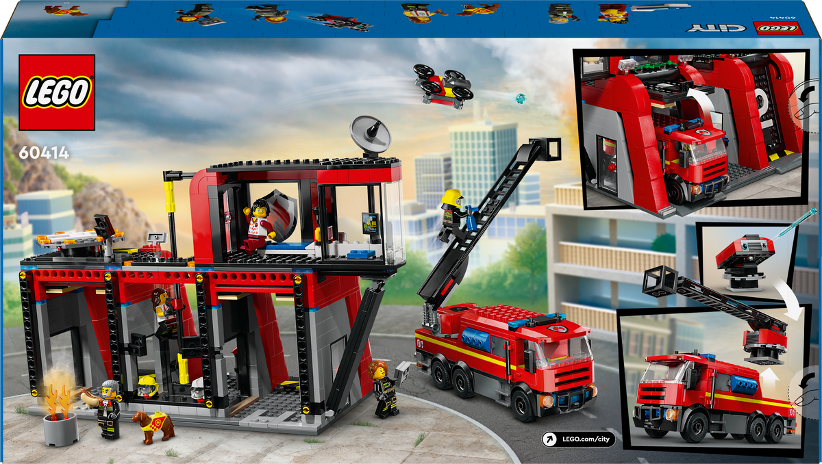 LEGO City 60414 Gaisrinė su gaisrine mašina