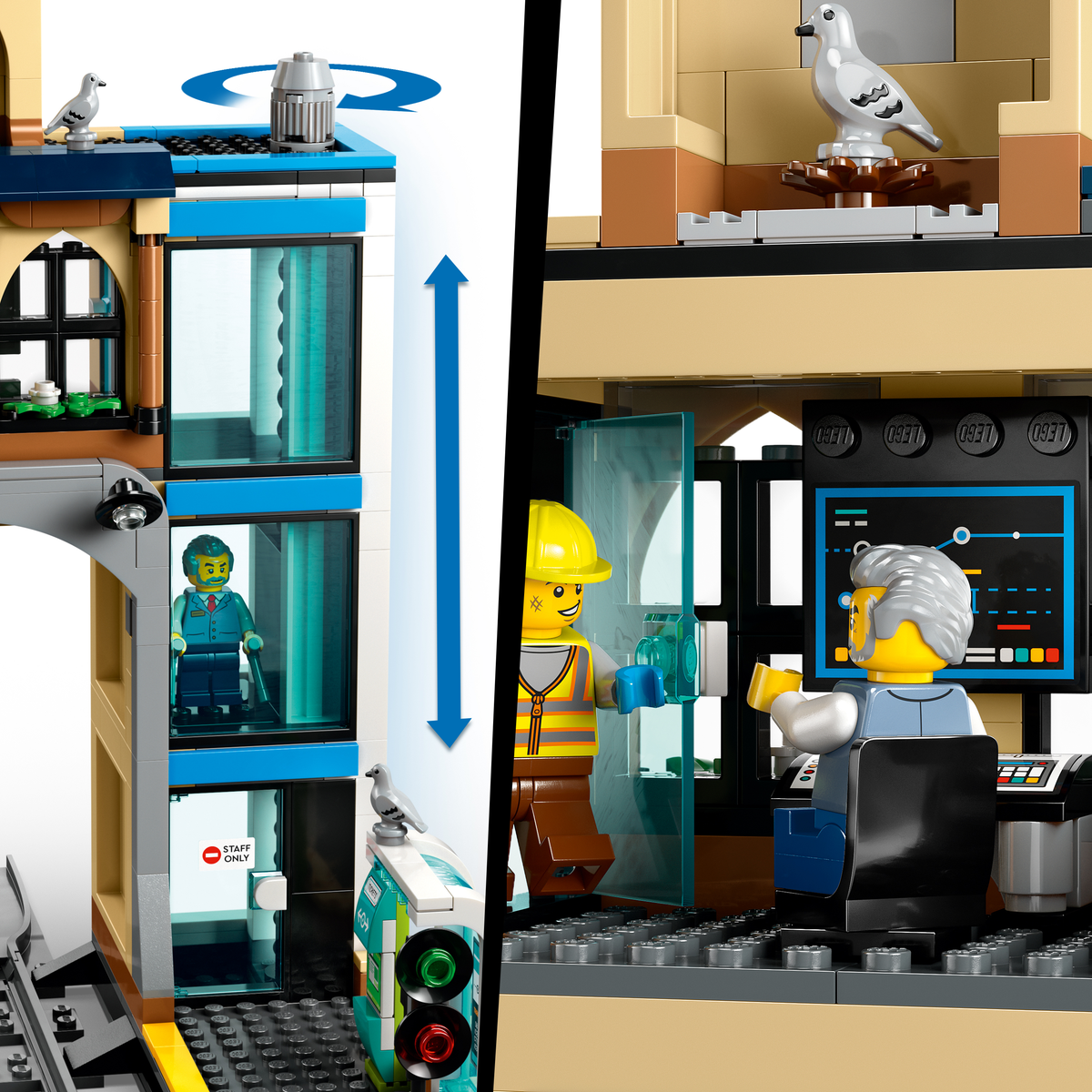 LEGO City 60469 Centrinė geležinkelio stotis
