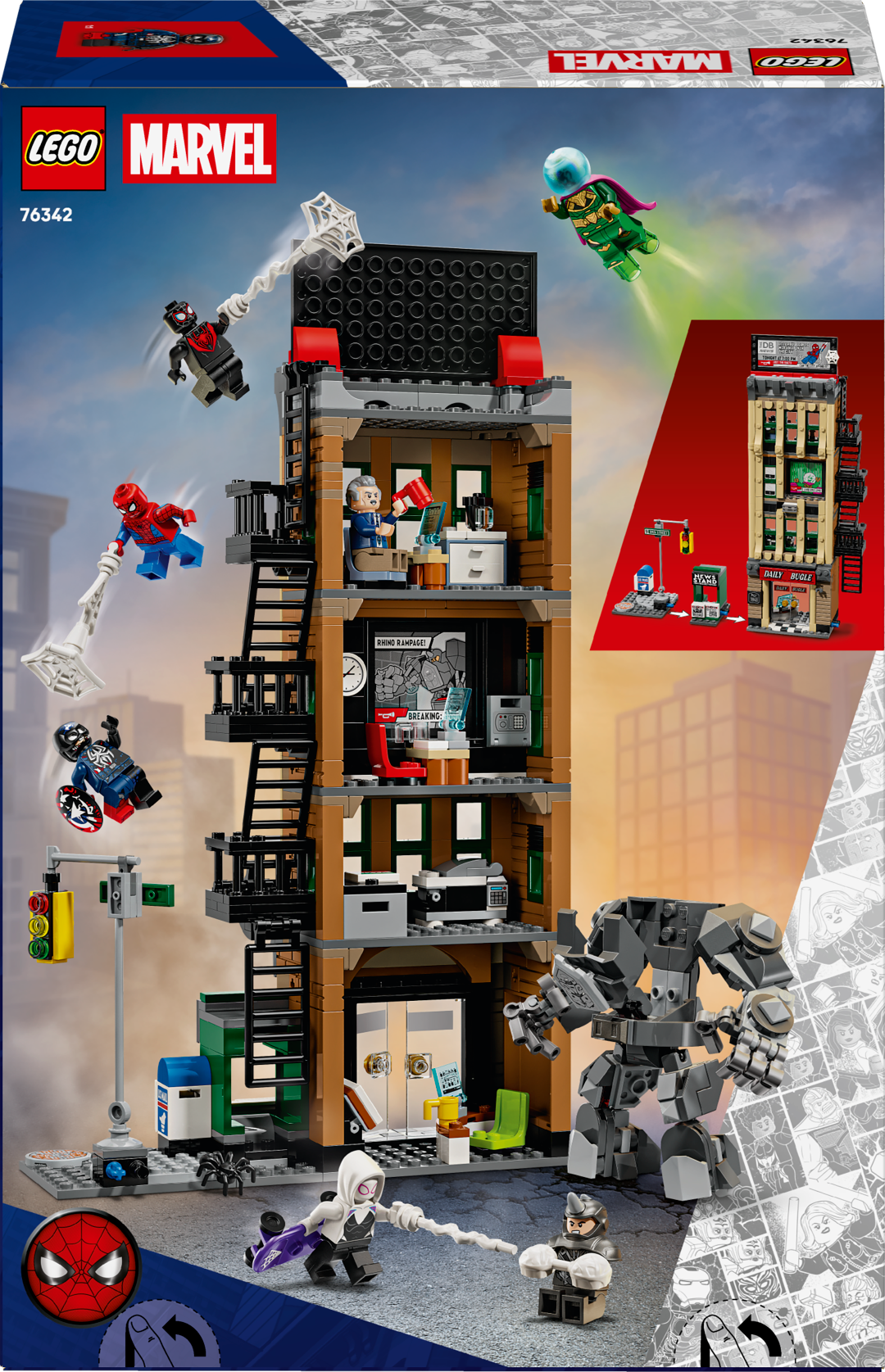 LEGO Marvel 76342 Žmogus-voras prieš Misterį: Daily Bugle